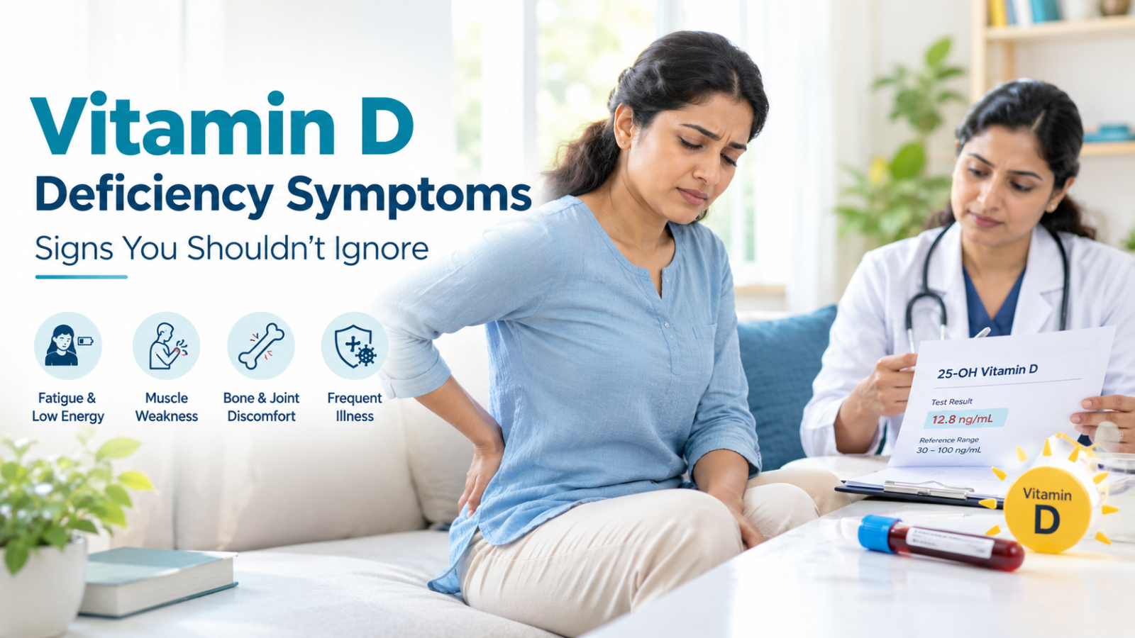 Vitamin D Deficiency Symptoms in Indians - 10 Signs You Are Low